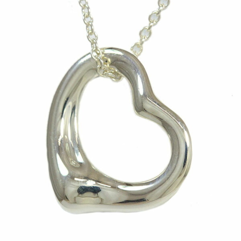 Tiffany Open Heart Necklace Small Silver